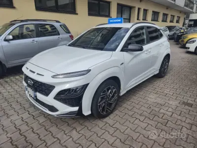 Usata Hyundai Kona N Line 136 CV (100 kW) 2021 Bianco SUV