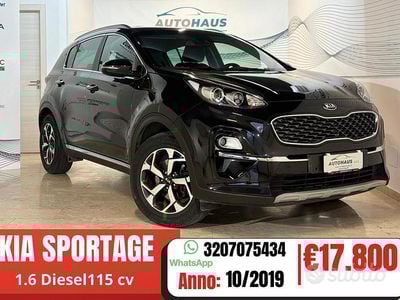 Usata Kia Sportage 115 CV (84 kW) 2019 Nero SUV