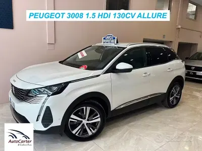 Usata Peugeot 3008 Allure 131 CV (96 kW) 2021 Bianco SUV