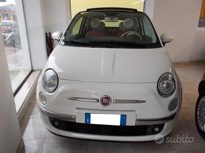 Usata Fiat 500 Lounge 95 CV (69 kW) 2011 Bianco Cabrio