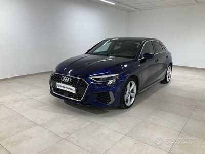 Usata Audi A3 Comfort 150 CV (110 kW) 2024 Blu navarra metallizzato Berlina