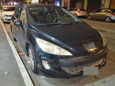 Usata Peugeot 308 109 CV (80 kW) 2007 Nero Utilitaria