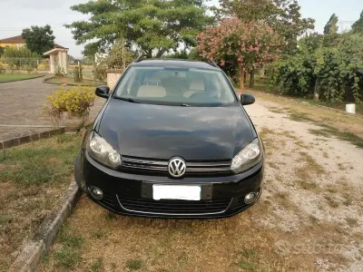 Usata VW Golf VI 105 CV (77 kW) 2010 Nero Station wagon