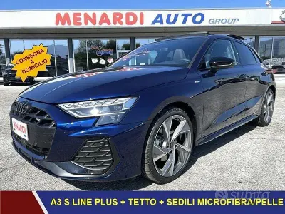 Nuova Audi A3 S-Line 150 CV (110 kW) 2026 Blu Berlina