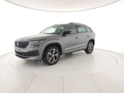 Usata Skoda Kodiaq SportLine 150 CV (110 kW) 2021 Grigio graphite metallizzato SUV