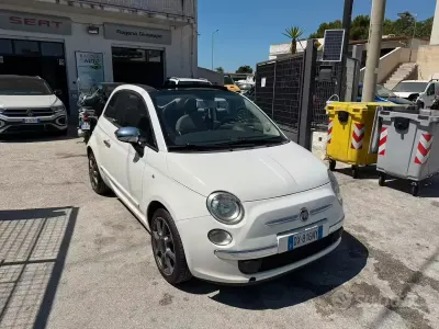 Usata Fiat 500C Lounge 69 CV (50 kW) 2009 Bianco Cabrio