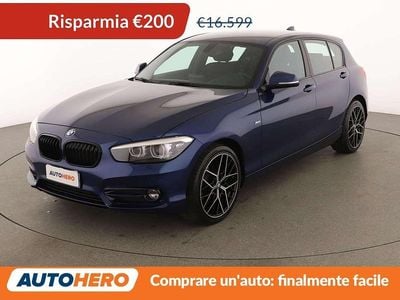 Usata BMW 116 Sport Line 116 CV (85 kW) 2018 Blu/azzurro Utilitaria