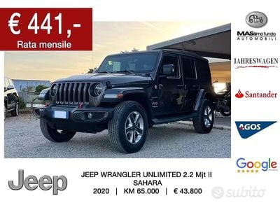Begagnad Jeep Wrangler Unlimited Sahara 2020 Grå SUV