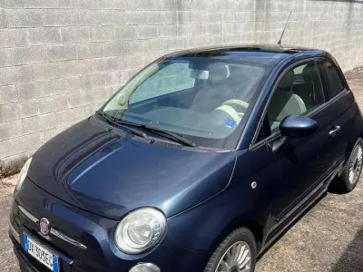 Usata Fiat 500 Lounge 101 CV (74 kW) 2009 Blu/azzurro Cabrio