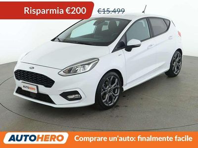 Bianco Usata 2020 Ford Fiesta ST-Line Utilitaria | 15.299 € (Cara)