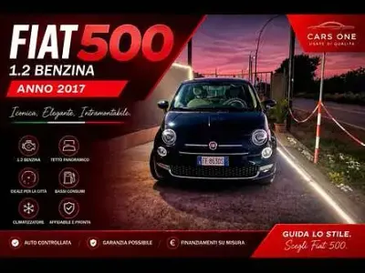 Usata Fiat 500 69 CV (50 kW) 2017 Blu/azzurro Utilitaria