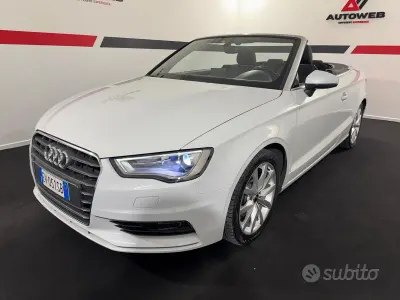 Usata Audi A3 Cabriolet 150 CV (110 kW) 2014 Bianco Cabrio