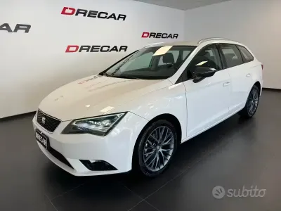 Usata Seat Leon ST CONNECT 110 CV (80 kW) 2016 Bianco Station wagon