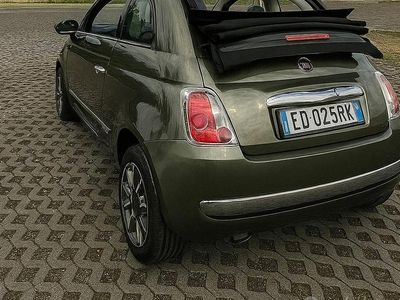 Usata Fiat 500C 95 CV (69 kW) 2010 Verde Cabrio