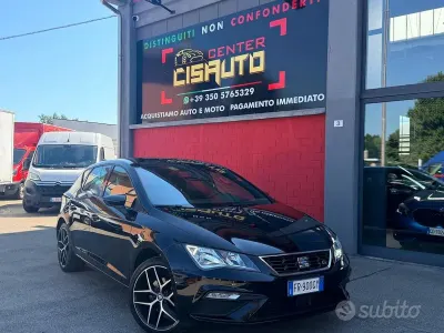 Usata Seat Leon FR 131 CV (96 kW) 2019 Nero Berlina