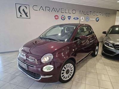Usata Fiat 500 Lounge 69 CV (50 kW) 2016 Bordeaux opera metallizzato Utilitaria