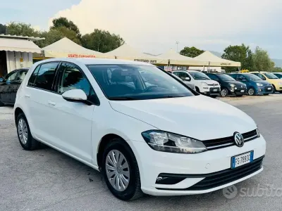 Usata VW Golf VII Trendline 86 CV (63 kW) 2018 Bianco Berlina