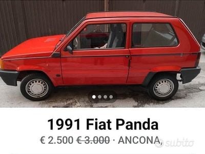 Usata Fiat Panda 1991 Rosso Utilitaria
