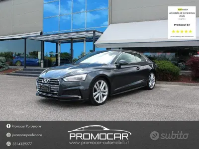 Usata Audi A5 Business 190 CV (139 kW) 2019 Grigio Coupé