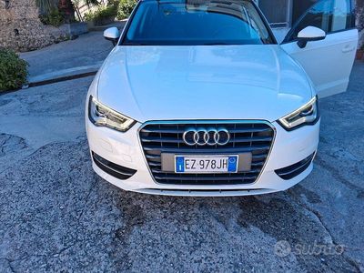 Usata Audi A3 Attraction 110 CV (80 kW) 2015 Bianco Berlina