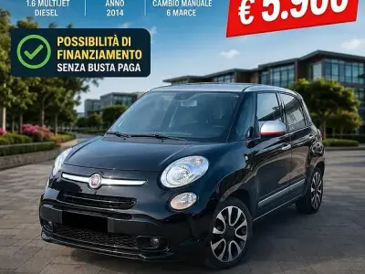 Usata Fiat 500L 105 CV (77 kW) 2014 Nero Monovolume