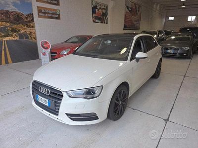 Usata Audi A3 Ambition 104 CV (76 kW) 2014 Bianco Berlina