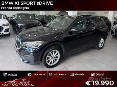 Usata BMW X1 Sport Line 150 CV (110 kW) 2022 Nero SUV