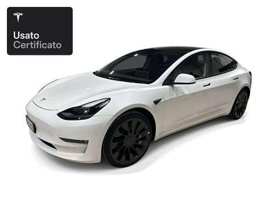 Usata Tesla Model 3 Performance 377 kW (513 CV) 2022 Pearl white multicoat Berlina