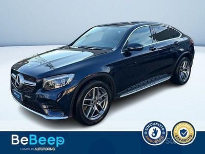 Usata Mercedes GLC250 Premium 211 CV (155 kW) 2019 Blu metallizzato Coupé