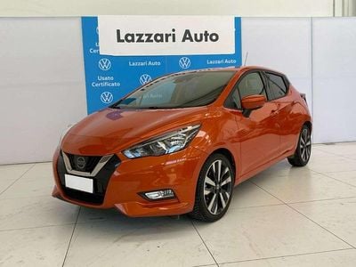 Usata Nissan Micra Tekna 90 CV (66 kW) 2017 Arancione Utilitaria