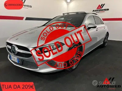 Usata Mercedes A200 Premium 163 CV (119 kW) 2020 Argento Berlina