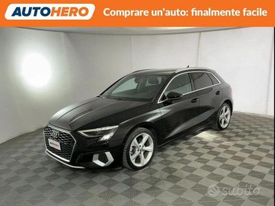 Usata Audi A3 Advanced 150 CV (110 kW) 2020 Nero Berlina