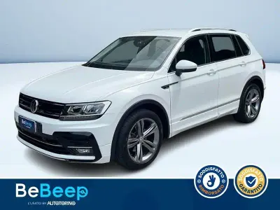 Usata VW Tiguan Sportline 131 CV (96 kW) 2020 Bianco pastello SUV