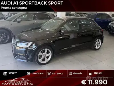 Usata Audi A1 Sport 90 CV (66 kW) 2017 Nero Utilitaria