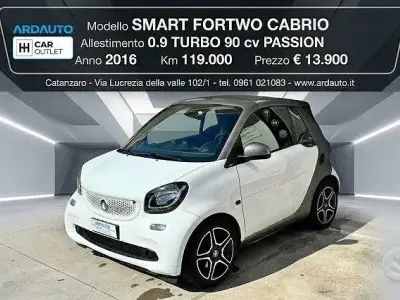 Usata Smart ForTwo Cabrio Passion 90 CV (66 kW) 2016 Bianco Cabrio