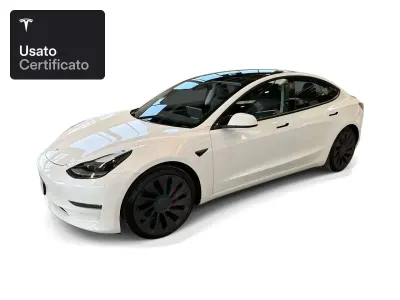 Usata Tesla Model 3 Performance 377 kW (513 CV) 2021 Pearl white multicoat Berlina