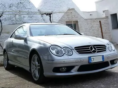 Usata Mercedes CLK55 AMG AMG 367 CV (269 kW) 2004 Argento Coupé