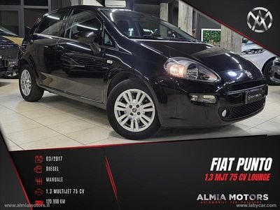 Usata Fiat Punto Lounge 95 CV (69 kW) 2017 Nero Berlina