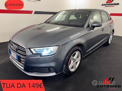 Usata Audi A3 Sport 116 CV (85 kW) 2018 Grigio Berlina
