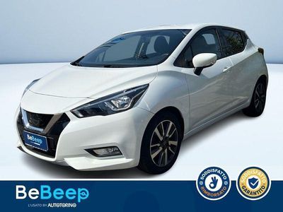 Usata Nissan Micra Acenta 71 CV (52 kW) 2020 Bianco pastello Utilitaria