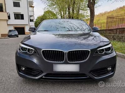 Usata BMW 218 Advantage 136 CV (100 kW) 2018 Nero Cabrio