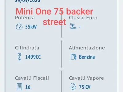 Usata Mini ONE 75 CV (55 kW) 2020 Utilitaria