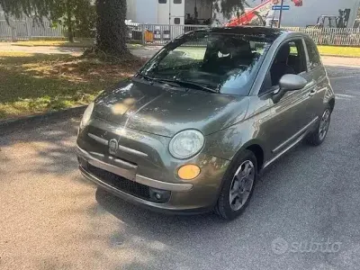 Usata Fiat 500 Sport 69 CV (50 kW) 2009 Verde Cabrio
