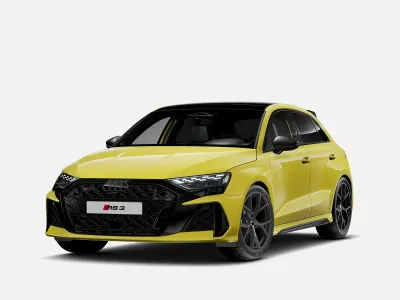 Nuova Audi RS3 Sportback Comfort 400 CV (294 kW) 2026 Giallo pitone metallizzato Utilitaria