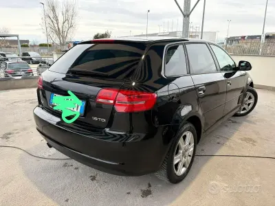 Usata Audi A3 105 CV (77 kW) 2009 Nero Utilitaria