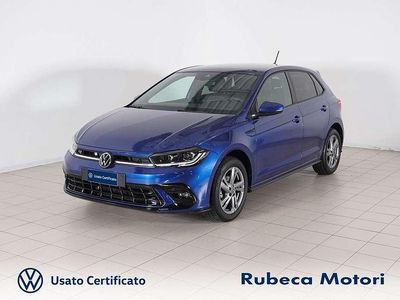 Usata VW Polo R-line 95 CV (69 kW) 2023 Blu/azzurro Utilitaria
