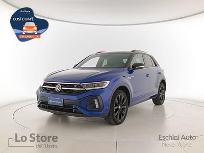 Usata VW T-Roc R-line 150 CV (110 kW) 2023 Lapiz blue metallizzato nero SUV