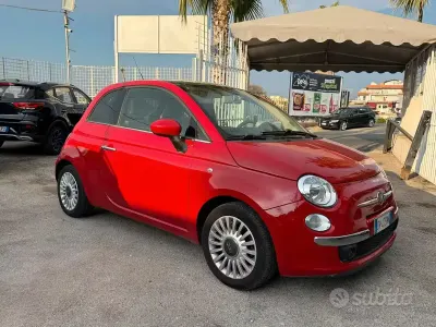 Usata Fiat 500 69 CV (50 kW) 2009 Rosso Cabrio