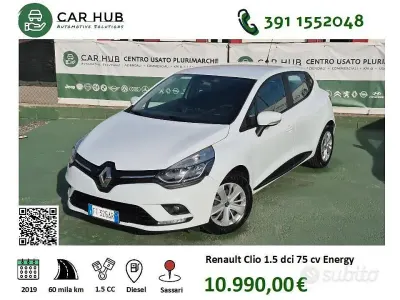 Usata Renault Clio IV Business 75 CV (55 kW) 2019 Bianco Berlina