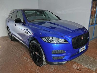 Usata Jaguar F-Pace Portfolio 241 CV (177 kW) 2017 Blu/azzurro SUV